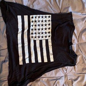 3/9 dollar sale. Forever 21 American flag crop top
